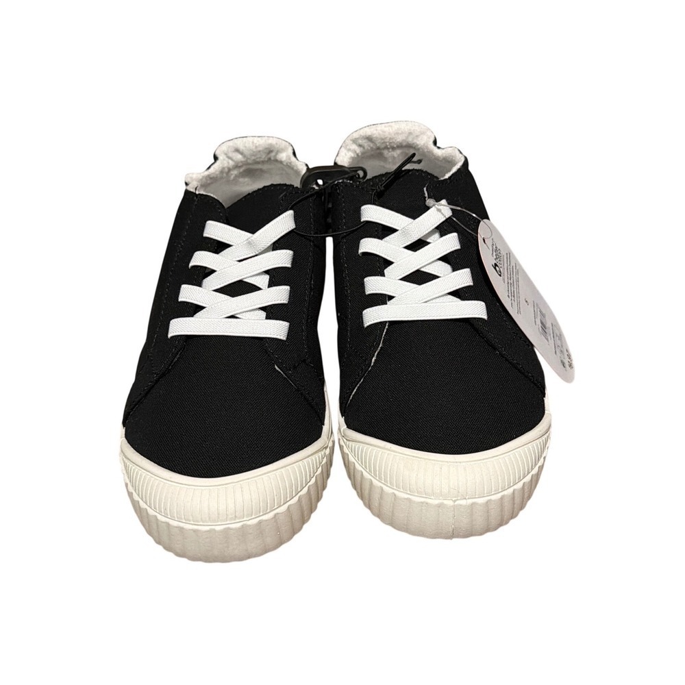 Wonder Nation Kids Bump Toe 2.0 Black Canvas Sneakers Shoes‎ Size 5 WM78653-224